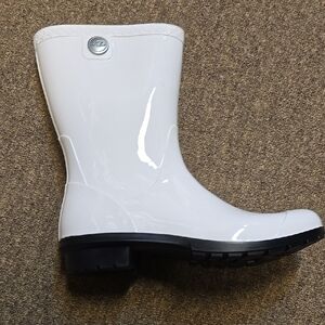 UGG White Rain Boots